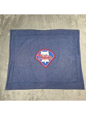 Vintage Philadelphia Phillies Standard Pillow Sham Blue Chambray Dan River